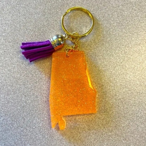 Hand Crafted Other - Handmade U.S. State Keychain - Alabama